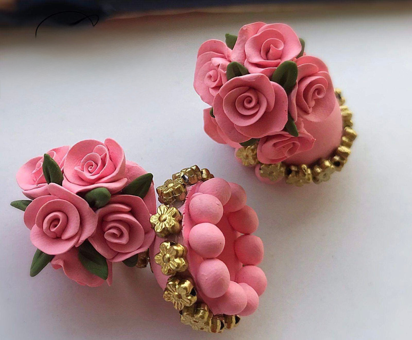 Jumkas of Pink Roses